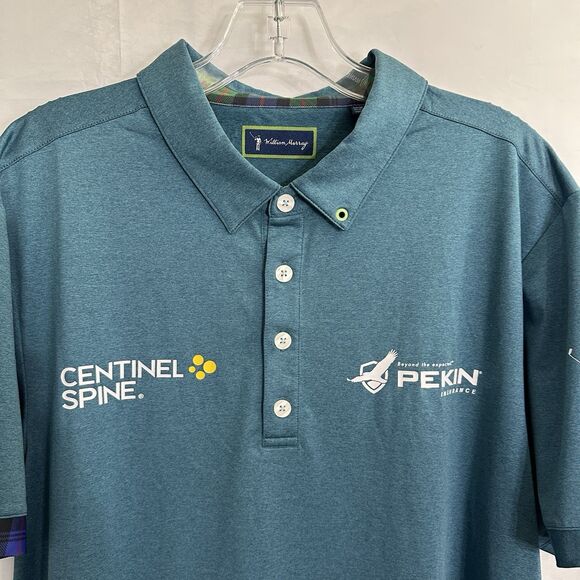 Bill William Murray Golf PGA TOUR Issued Polo Shirt Blue LARGE DA Points - Picture 4 of 9